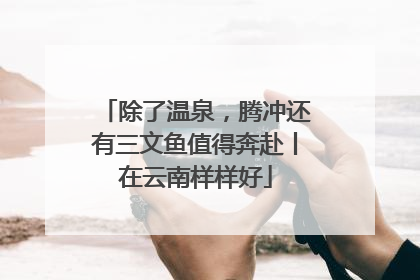 除了温泉，腾冲还有三文鱼值得奔赴丨在云南样样好