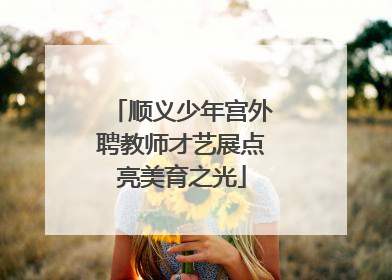 顺义少年宫外聘教师才艺展点亮美育之光