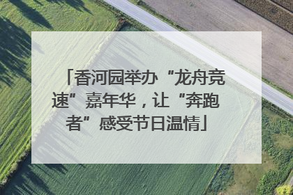 香河园举办“龙舟竞速”嘉年华，让“奔跑者”感受节日温情