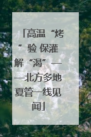 高温“烤”验 保灌解“渴”——北方多地夏管一线见闻