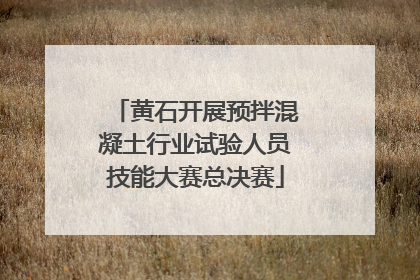 黄石开展预拌混凝土行业试验人员技能大赛总决赛