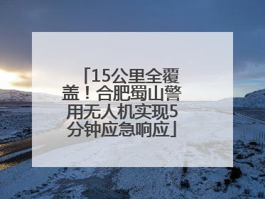 15公里全覆盖！合肥蜀山警用无人机实现5分钟应急响应