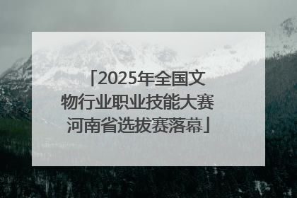 2025年全国文物行业职业技能大赛河南省选拔赛落幕