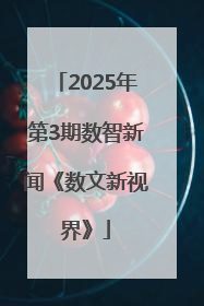 2025年第3期数智新闻《数文新视界》