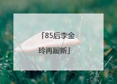 85后李金玲再履新