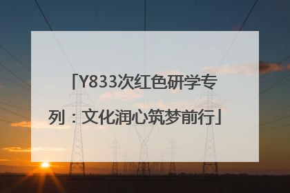 Y833次红色研学专列：文化润心筑梦前行